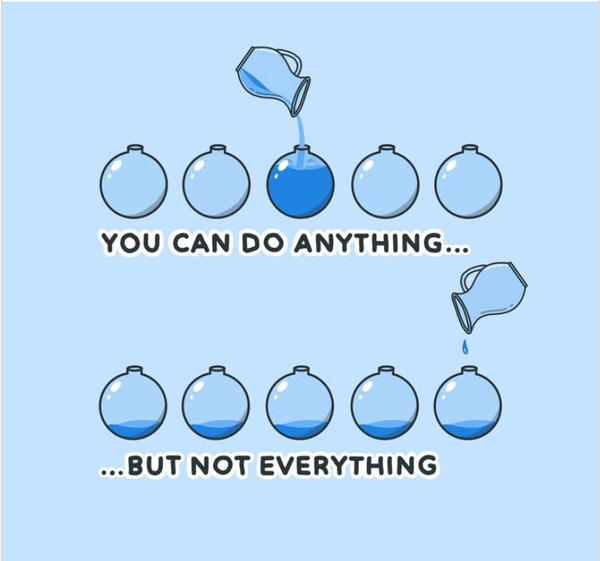 You can do anything, but you cannot do everything